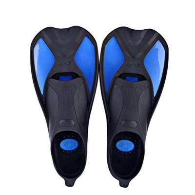 N / A Schwimmflossen Training Kurzflossen Erwachsene Flossen Schnorcheln Licht Taucherflossen - Blau, XL von N / A