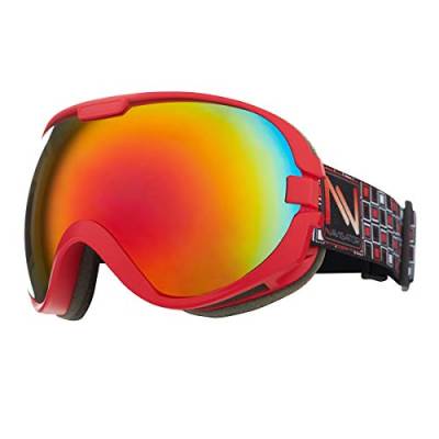 NAVIGATOR Omega Skibrille Snowboardbrille, Unisex/-Size, div. Farben (ROT) von NAVIGATOR