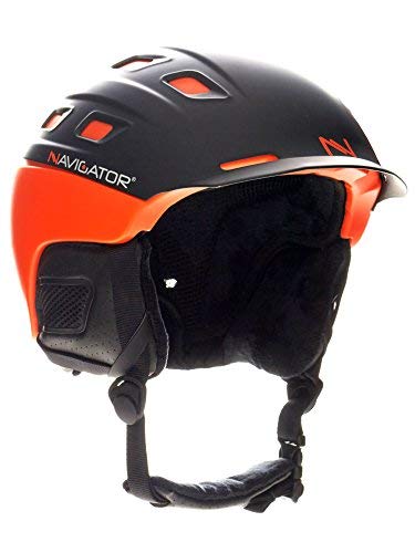 NAVIGATOR Parrot Ski-Helm und Snowboardhelm mit TÜV, Dank innovativer Kombination aus ABS & Inmould Technologie hat Dieser Helm weniger Gewicht bei gleicher Sicherheit, ORANGE, XS-M von NAVIGATOR