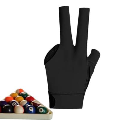 NEFLUM Billard-Pool-Handschuhe,3-Finger-Billard-Handschuhe - Sporthandschuhe im 3-Finger-Design | 3-Finger-Sporthandschuhe für die Linke Hand für, dünne, rutschfeste Sporthandschuhe für Männer und von NEFLUM