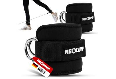 NEOLYMP Windsurf Fußschlaufe Fußschlaufen Kabelzug - Sicheres Workout - Kickbase Fußschlaufe, Extra starke Polsterung, Einheitsgröße, Flexibler Klettverschluss von NEOLYMP