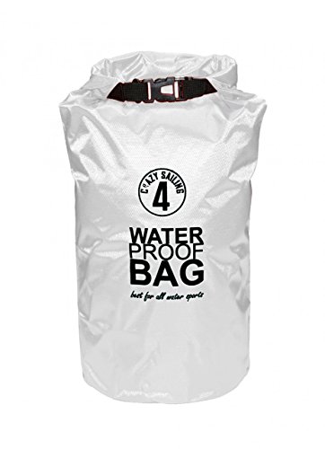 Navyline Ripstop Dry Bag - wasserdichter Rollbeutel Rollsack Seesack, Größe:20 Liter, Farbe:weiß von Navyline