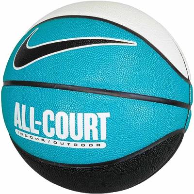 Nike Everyday All Court 8P Basketball Ball (7, White/Teal) von Nike