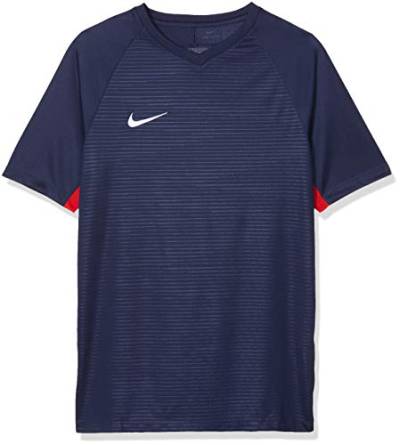 Nike Unisex Jungen Tiempo Premier SS Trikot T-shirt, Blau (midnight navy/university red/White/410), Gr. XS von Nike
