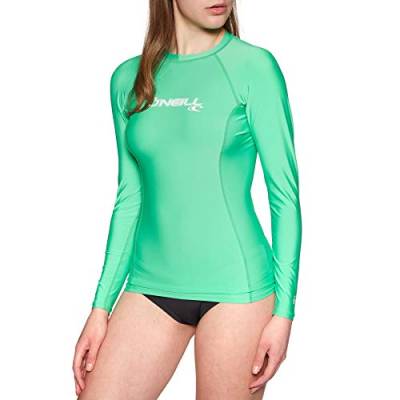 O´Neill Damen Rash Guard WMS Basic Skins L/S Crew 253 Seaglass 2XS von O'Neill