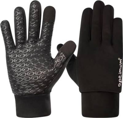OPTIMUM Waterproof Thermal Sports Gloves with Touchscreen-Sensitive Fingers, Size S von OPTIMUM