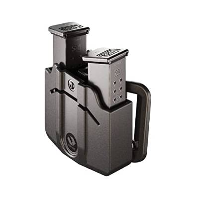 Orpaz Universal Pistol Mag Pouch Compatible with Universal Magazine Holster for 0.40, 9 mm Magazine Holder - Will Secure Your Handgun with a Tactical Appearance, Gürtelschlaufe, Double-Stack-Polymer von ORPAZ