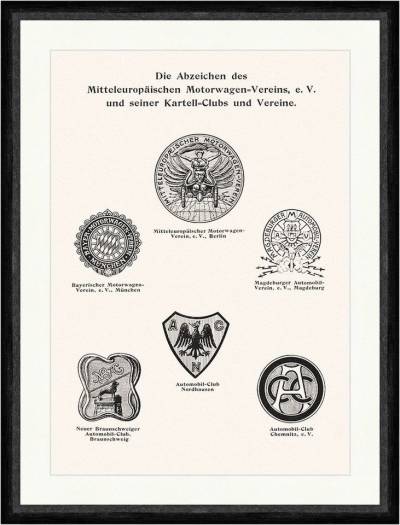 Kunstdruck Abzeichen des Mitteleuropäischen Motorwagen Braunbeck Faks Sport 441, (1 St) von OTTO
