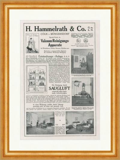 Kunstdruck H. Hammelrath u. Co. GmbH Cöln Vakuum Reinigung Apparat Faksimile SP 4, (1 St) von OTTO
