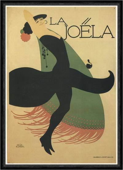 Kunstdruck La Joela Julius Klinger Hollerbaum Tanz Kleid Fransen Faks_Werbung 99, (1 St) von OTTO