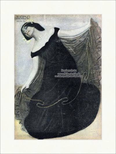 Kunstdruck Titelseite der Nummer 19 von 1903 Eugen Spiro Frau Tanz Kleid Hirth Ju, (1 St) von OTTO