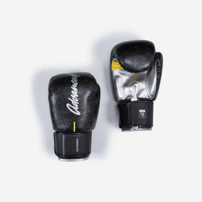 Kickbox-/Muay-Thai-Handschuh 500 - schwarz von OUTSHOCK
