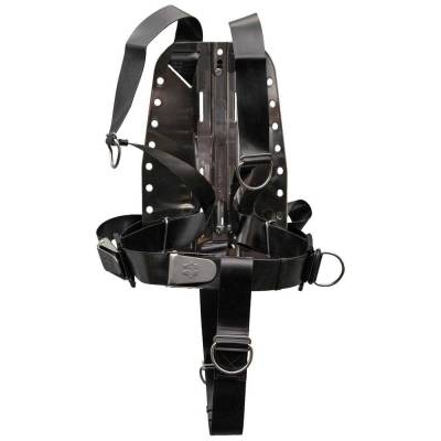 Oms Ss Backplate With Cr Smartstream Harness And Crotch Strap Vest Schwarz von Oms