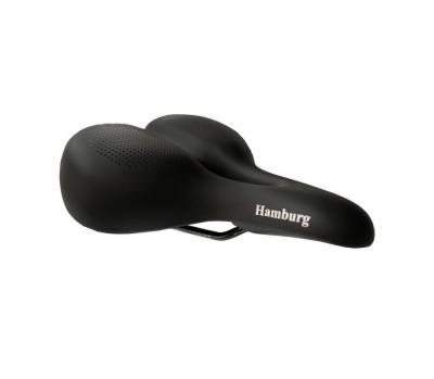 P&P Bequemsattel Fahrradsattel Bequemsattel Hamburg 040 schwarz, Uni, 268x255mm, 669g von P&P Bequemsattel