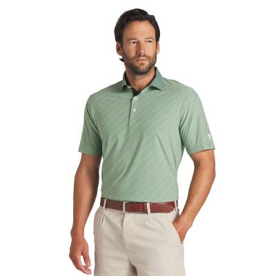 PUMA Men's X Arnold Palmer Jacquard Stripe Golf Polo Shirt, Mens, Eucalyptus, Large | American Golf von PUMA Golf