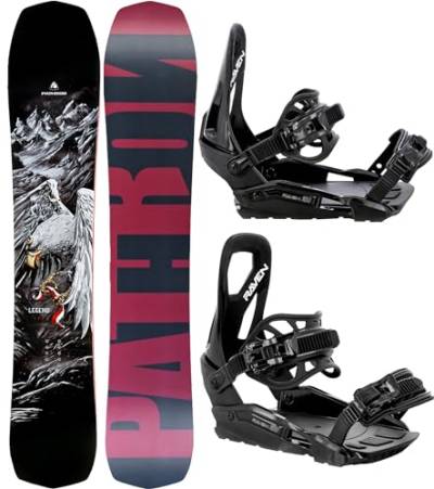 Pathron Snowboard Set: Snowboard Legend + Bindung Raven s230 (147cm + s230 Black M/L) von Pathron