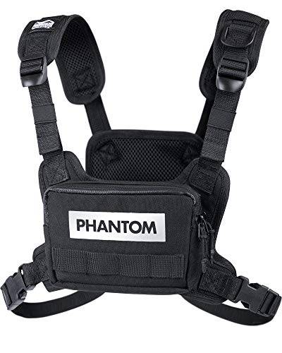 Phantom Chest-Bag Tactic - Fitness Tasche | Sport Brust-Tasche | Männer Damen - Schwarz von Phantom Athletics