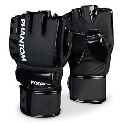 Phantom MMA Handschuhe APEX Hybrid | Profi Gloves für Fight, Sparring, Boxen, Freefight (L/XL - Hybrid Schwarz) von Phantom Athletics