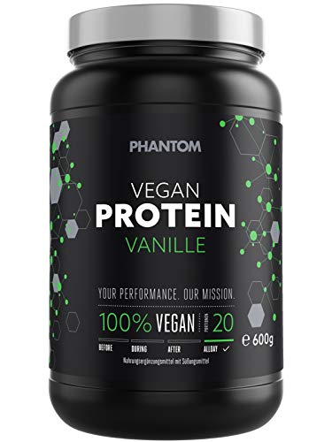 Phantom Athletics Unisex – Erwachsene Protein Shake Vanille Nahrungsergänzung, 600 Gramm von Phantom Athletics