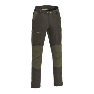 Pinewood Hose Damen Caribou Hunt - Wildlederbraun/Dunkeloliv  40 von Pinewood