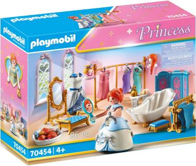 Playmobil® Konstruktions-Spielset Ankleidezimmer mit Badewanne (70454), Princess, (86 St), Made in Germany von Playmobil®