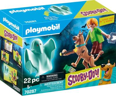 Playmobil® Konstruktions-Spielset Scooby & Shaggy mit Geist (70287), SCOOBY-DOO!, (22 St), Made in Europe von Playmobil®