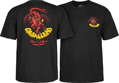 Powell Peralta Steve Caballero Dragon II T-Shirt, Schwarz, Größe L von Powell Peralta