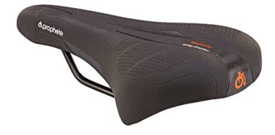 Prophete Fahrradsattel, MTB-Renn-Sattel, mit Memory Foam Technology, Farbe schwarz von Prophete