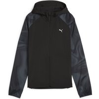 PUMA Run Favorite Print Woven Laufjacke Damen 51 - PUMA black/ss24 pscychedelic aop M von Puma