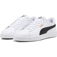 PUMA Smash 3.0 Leder-Sneaker 11 - PUMA white/PUMA black/PUMA gold 48 von Puma