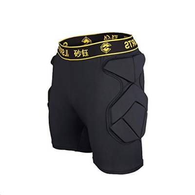 QIKEGooods Sports Gepolsterte Kompression Kurz Hose Guard Schutzhemd Schulter Rippe Brustschutz für Outdoor Fußball Basketball Paintball Rugby von QIKEGooods