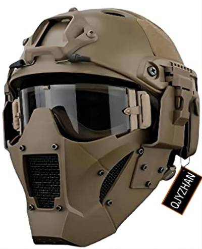 Fast Helm Airsoft Steel Mesh Half Face Schutzmaske Und Schutzbrille, Für Rollenspiele CS Games von QJYZHAN