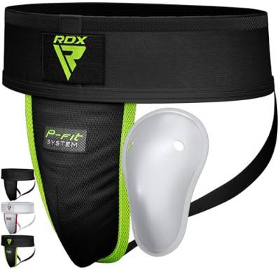 RDX Tiefschutz Herren Boxen Kampfsport, Suspensorium Manner Jockstrap Unterhosen Hodenschutz Kickboxen MMA Muay Thai, Groin Guard Cup Men Protection, Tiefenschutz Karate Zubehör von RDX