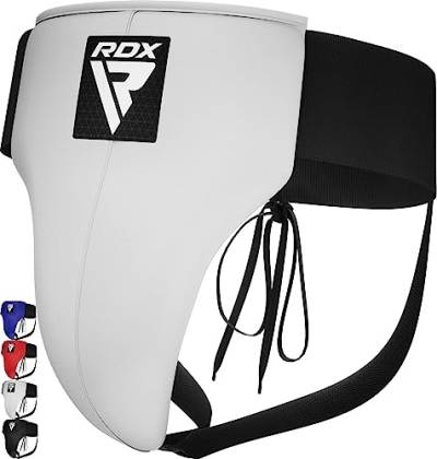 RDX Tiefschutz Herren Kampfsport Boxen, Genehmigt SATRA, Maya Hide Leder, Hodenschutz Manner MMA Kickboxen Unterleibschutz Handball Muay Thai, Groin Guard Protection Zubehör, Tiefenschutz Taekwondo von RDX