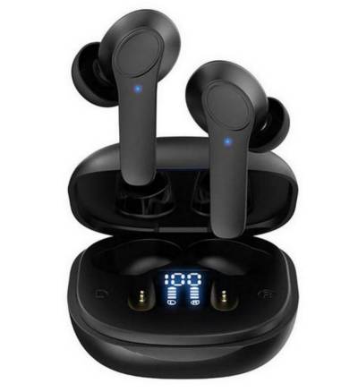 REDOM Wireless Kopfhörer Headset Ohrhörer Earbuds Bluetooth HiFi Stereo Bluetooth-Kopfhörer (True Wireless, Voice Assistant, Bluetooth, LED Ladestandsanzeige, Steuerung für Anrufe und Musik, Wasserdicht, Touch) von REDOM