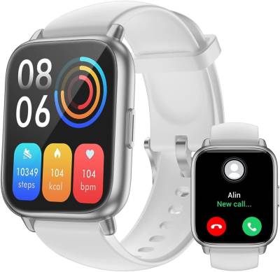 RUIMEN Smartwatch (1,69 Zoll, Android iOS), Fitnessuhr SpO2-Überwachung Pulsuhr Schlafmonitor Schrittzähler Uhr von RUIMEN
