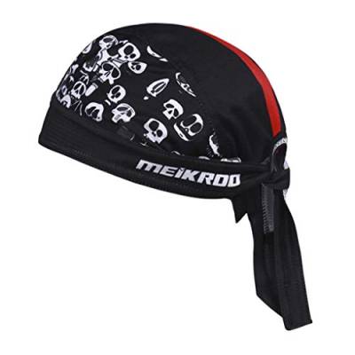 RUIXIB Bandana Cap Sports Kopfbedeckung Drucken Piratenmütze Street Dance Mütze Unisex Outdoor Fahrrad Kopftuch Atmungsaktive Baumwolle Kopftuch reiten für Herren Damen von RUIXIB