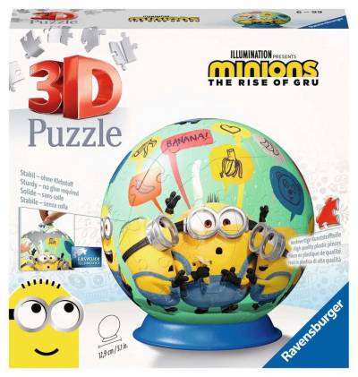 Ravensburger 3D-Puzzle 72 Teile Ravensburger 3D Puzzle Ball Minions 11179, 72 Puzzleteile von Ravensburger
