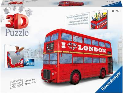 Ravensburger 3D-Puzzle London Bus, 216 Puzzleteile, Made in Europe, FSC® - schützt Wald - weltweit von Ravensburger