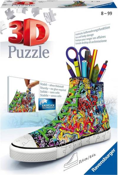 Ravensburger 3D-Puzzle Sneaker Graffiti Style, 108 Puzzleteile, Made in Europe, FSC® - schützt Wald - weltweit von Ravensburger