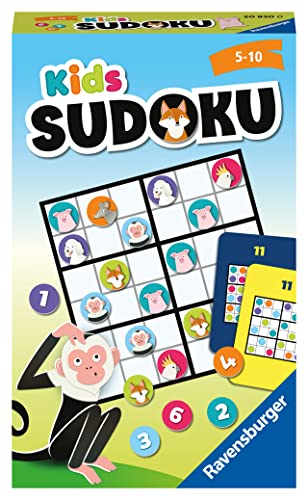 Ravensburger - Kids Sudoku, Taschenspiel, 2-4 Spieler, Empfohlenes Alter 5+, 20872 2 von Ravensburger