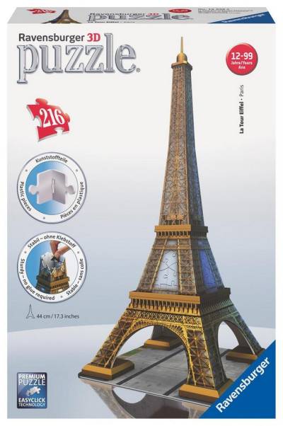 Ravensburger Puzzle Eiffelturm. 3D Puzzle (216 Teile), 216 Puzzleteile von Ravensburger