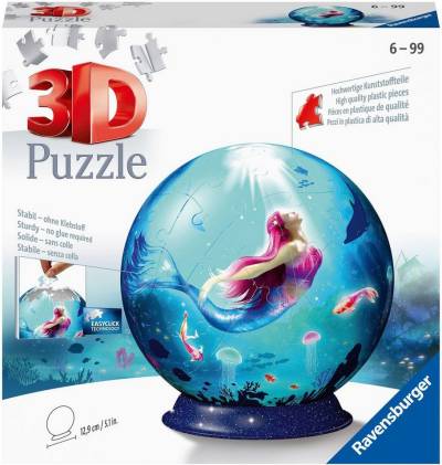 Ravensburger Puzzleball Bezaubernde Meerjungfrauen, 72 Puzzleteile, FSC® - schützt Wald - weltweit, Made in Europe von Ravensburger