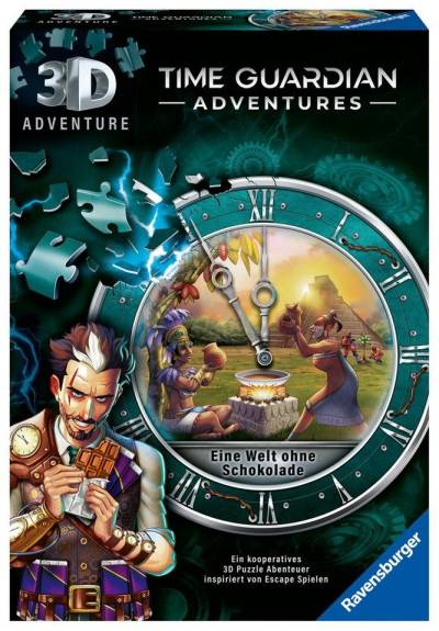 Ravensburger Spiel, 216 Teile 3D Time Guardian Adventures Eine Welt ohne Schokolade 11540 von Ravensburger
