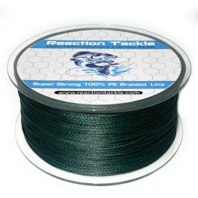 Reaction Tackle Braided Fishing Line Moss Green 20LB 150yd von Reaction Tackle