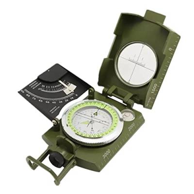 Professioneller Clinometer-Kompass für Nachtsicht, Camp-Skala, für Outdoor, Wandern, Camping, Geologie, Kompass mit Mondlicht, für Camping, Wandern von Rebellious