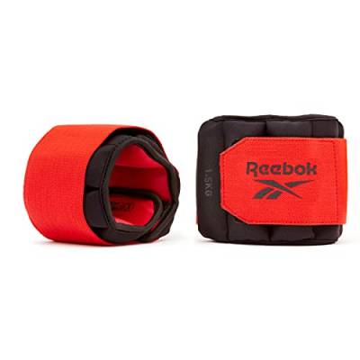 Reebok Unisex-Adult Flexlock Handgelenkgewichte, Schwarz, 1.5 kg von Reebok