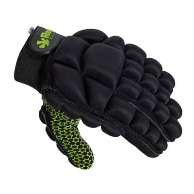 Reece Hockey Handschuh - Komfort Full Finger Handschuh - Silikonstollen für Besseren Griffe und Vollständigen Schutz - Linkshandschuh - Hockey Handschuhe Kinder - Schwarz - Größe XS von Reece