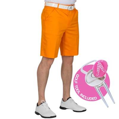 Royal & Awesome Herren Golf Shorts, Orange Slice, 36W von Royal & Awesome