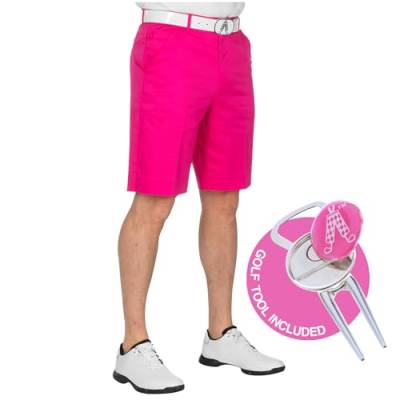 Royal & Awesome Herren Golf Shorts, Pink Ticket, 44W von Royal & Awesome